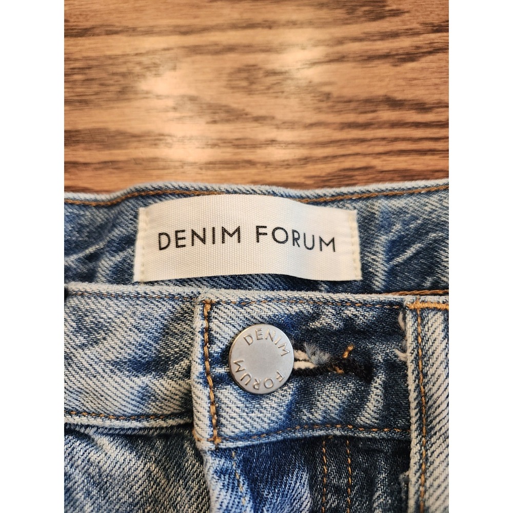 Denim Forum Joni High‎ Rise Loose Jeans Womens 27 Button Fly Aritzia Organic - Picture 5 of 11